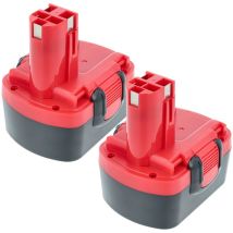 Extensilo - 2x Akku Kompatibel Mit Bosch 3454-01, 3454sb, 32614-2g, 32614, 33614-2g, 3454, 34614, 33614 Werkzeug (3300 Mah, Nimh, 14,4 V)