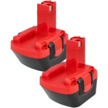 Extensilo - 2x Akku kompatibel mit Cyklop CLT100, cht 300, CMT200 Elektrowerkzeug (3300 mAh, NiMH, 12 v)