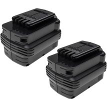 2x Akku Kompatibel Mit Dewalt Dw004k, Dw004k-2, Dc224kb, Dw004, Dw005, Dw004k2c, Dw004k2h Werkzeug (3300 Mah, Nimh, 24 V) - Extensilo