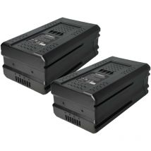 Extensilo - 2x Akku kompatibel mit Stiga sbc 80 d ae, sab 80 ae, Multiclip Pro 50 s ae Werkzeug, Akku-Gartengerät (6000 mAh, Li-Ion, 80 v)