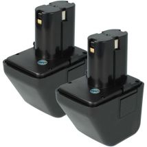 2x batería compatible con Würth ANG12, 7256020, 7251017 herramienta, herramienta colocación remaches ciegos (3500 mAh, NiMH, 12 v) - Extensilo