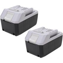 Extensilo - 2x batteria compatibile con Makita JV183D, MDF452DWEG, MT071E, TD127D, TD127D Impact Driver attrezzo da lavoro (6000 mAh, Li-Ion, 18 v)