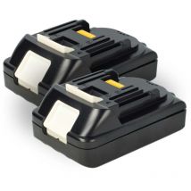 2x batteria compatibile con Makita XMT03Z, XLT02Z, XNJ01Z, XOC01Z, XOB01Z, XLT01Z, XLC02ZW utensile elettrico (2500 mAh, Li-Ion, 18 v) - Extensilo