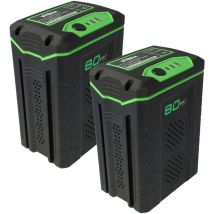 2x Batterie compatible avec Briggs & Stratton Snapper 1687921, 1687922, 1687914 21 sp Walk Mower outil électrique (2500 mAh, Li-ion, 80 v) - Extensilo