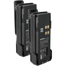 2x Batterie compatible avec Motorola DP2400e, DP2000, DP2600, DP2400 radio talkie-walkie (3400mAh, 7,2V, Li-ion) - avec clip de ceinture - Extensilo