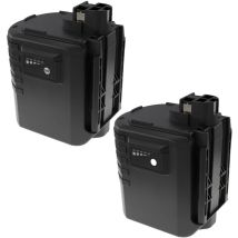 2x Batteries compatible avec Bosch bti bhe 24VRE, gbh 24VFR, gbh 24VR, GBH24VFR outil électrique (3300 mAh, NiMH, 24 v) - Extensilo