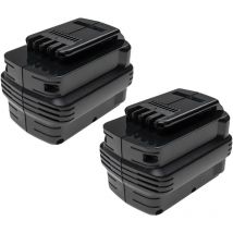 2x Batteries compatible avec Dewalt DW005K-2, DW005K2C, DW005K2H, DW006K, DW006K-2 outil électrique (3300 mAh, NiMH, 24 v) - Extensilo