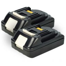 2x Batterie compatible avec Makita DBO180R, DBN600, DBN600RTJ, DBO180RTJ, DBN600ZJ, DBO180 outil électrique (2500 mAh, Li-ion, 18 v) - Extensilo