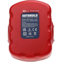 Extensilo - 2x Battery Replacement for Bosch 2 607 335 711, 2 610 909 013, BAT038, BAT040, BAT041 for Electric Power Tools (3300 mAh, NiMH, 14.4 v)