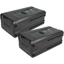 EXTENSILO 2x Battery Replacement for Briggs & Stratton BSB4AH82, BSB5AH82, BSB2AH82 for Gardening Tool Grass Shears, Shrub Shears (5Ah, 80 V, Li-Ion)