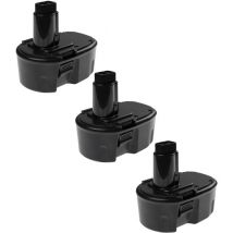 3x Akku Ersatz Für Dewalt Dc9091, De9038, De9091, De9092, De9094, De9502, Dw9094 Für Elektrowerkzeug (3300 Mah, Nimh, 14,4 V) - Extensilo