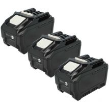 3x Akku kompatibel mit Makita 40V max xgt, DF001G, CF001G, GA013G, GA005G, GA003G, GA011G Werkzeug (6000 mAh, Li-Ion, 40 v) - Extensilo