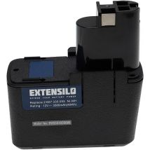 Extensilo - 3x Akku kompatibel mit Würth ABS12M2, ats 12 p, ats 12P, ATS12 -p, ATS12 p, ats 12 -p, ats 12-P Elektrowerkzeug (3300 mAh, NiMH, 12 v)