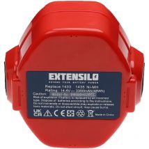 3x batteria compatibile con Makita 1051DWF, 1051DWDE, 1051D, 1051DWAE, 1051DWA, 1051DWD utensile elettrico (3300 mAh, NiMH, 14,4 v) - Extensilo