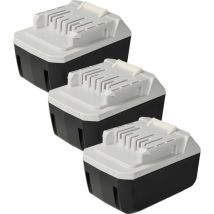 3x Batterie compatible avec Makita DK18041, HP457DWE, HP457D, DF457DWE, DF457D, CL183D, DK18015 outil électrique (5000 mAh, Li-ion, 18 v) - Extensilo
