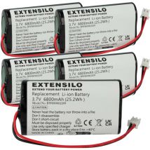 5x Battery compatible with Villeroy & Boch Troll 2.0 78270-78284 Table Light, Reading Lamp, Night Light (6800mAh, 3.7 v, Li-Ion) - Extensilo