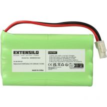 Extensilo - Akku kompatibel mit Somfy Freevia 400, 600, 300 Schiebetorantrieb Torantrieb Drehtorantrieb (2000 mAh, 9,6 v, NiMH)