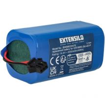 Extensilo - Batería compatible con Tesvor V300, X500, X500 Pro robot limpieza, azul (3400 mAh, 14,4 v, Li-Ion)
