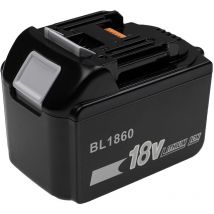 Extensilo - Batería compatible con Makita UB182D, TW450DRBJS130RFE, TW450DRFX, UB182DRF, UB183D, UB182DZ herramienta (6000 mAh, Li-Ion, 18 v)