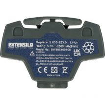Batteria compatibile con Kärcher 1.633-441.0, 1.633-440.0, 1.633-319.0, 1.633-443.0 home cleaner grigio (2500mAh, 3,7V, Li-Ion) - Extensilo