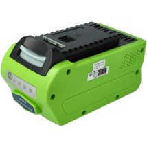 Batterie compatible avec Greenworks G40LM35K2, G40LM35K2X, G40LM41, G40LM41K2, G40LM41K2X outil électrique (5000 mAh, Li-ion, 40 v) - Extensilo