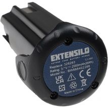 Batterie compatible avec Hitachi / Hikoki nt 65GB outil électrique, visseuse sans fil, cloueur (2500 mAh, Li-ion, 3,6 v) - Extensilo