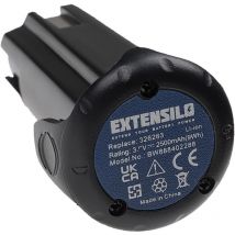 Batterie compatible avec Hitachi / Hikoki NT65GSP9 outil électrique, cloueur (2500 mAh, Li-ion, 3,6 v) - Extensilo