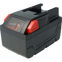Batterie remplacement pour aeg / Milwaukee M28 bx, mc 28, MC28 v pour outil électrique aspirateur (5000 mAh, Li-ion, 28 v) - Extensilo