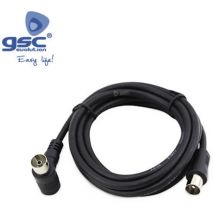 GSC - Extension coaxiale tv en couches Noir 1.5M 002602972