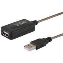 Savio - Cable CL-76 usb 2.0 Tipo am - usb 2.0 Tipo af 5 m Negro (cl-76)