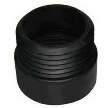 Extension droite de toilette en caoutchouc noir