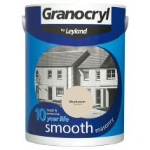 Granocryl Smooth Exterior Masonry Paint - 5L - Mushroom