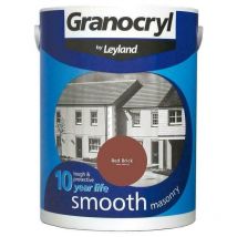 Granocryl Smooth Exterior Masonry Paint - 5L - Red Brick