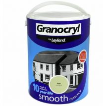 Granocryl Smooth Exterior Masonry Paint - 5L - Fern