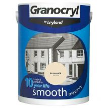 Granocryl Smooth Exterior Masonry Paint - 5L - Buttermilk