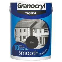 Granocryl Smooth Exterior Masonry Paint - 5L - Black