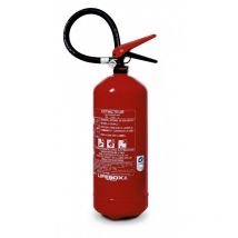Extincteur à poudre 6kg Lifebox avec manomètre de pression pour feux de classe abc
