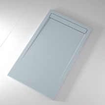 Stano. - Extra flache Duschwanne clever in Schieferoptik grau 90x150 cm