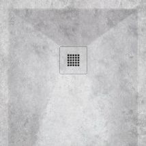 Stano. - Extra flache Duschwanne dekor cemento Betongrau 80x120 cm