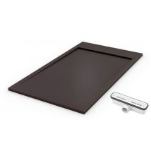 Pdd - Extra Flache Duschwanne Premium Ambiente Schiefergrau Ral 7016 90x130