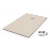 Pdd - Extra Flache Duschwanne Quartz Hellbeige Ral 1013 80x150