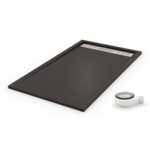 Extra flache Duschwanne premium Schiefergrau ral 7016 80x110