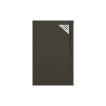 Extra flache Duschwanne TRINITY in SCHWARZ 80x170 cm Ablauf rechtsbündig