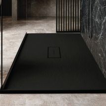 Extra flache Duschwanne VIC SCHWARZ 100x100 cm