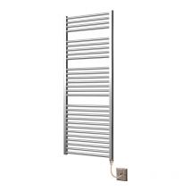 Greenedhouse - Extra High Heat Output Chrome Electric Towel Rail 600 x 1500mm Flat Bathroom Radiator Heater