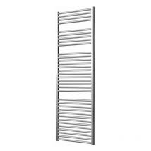 Extra High Heat Output Chrome Electric Towel Rail 600 x 1800mm + TIMER / ROOM THERMOSTAT Flat Bathroom Radiator Heater