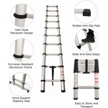 Extra Wide Telescopic Ladder with Soft Close Design - 3.2m