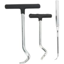 Sunxury - Extracteur de joints toriques, 3 pièces, poignée souple en acier, extracteur de joints d'huile, outil d'extraction pour voiture suv camion