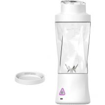 Nature&saveurs - Tasse à jus portable de grande capacité, presse-agrumes puissant pour broyer la glace (blanc)