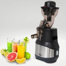 7line - Extracteur de jus / Centrifugeuse Professionnelle Compatible avec tous les fruits et légumes - Noir brillant